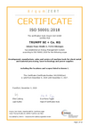 Certification according to DIN EN ISO 50001