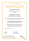 Certification according to DIN EN ISO 14001