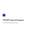 TRUMPF Rules of Procedure